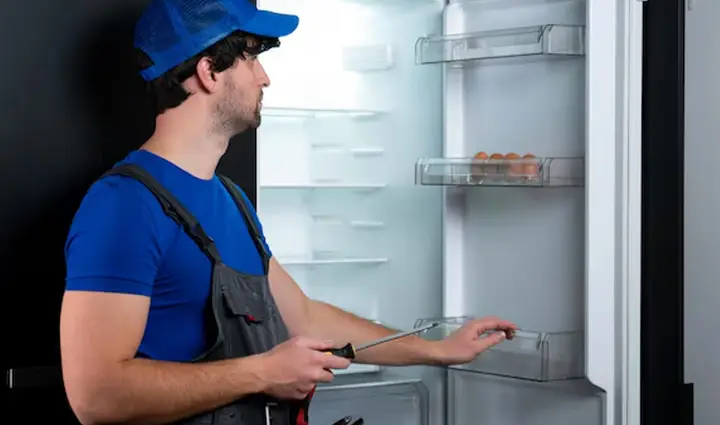Quality Repairs service evidence related to refrigerator leaking water